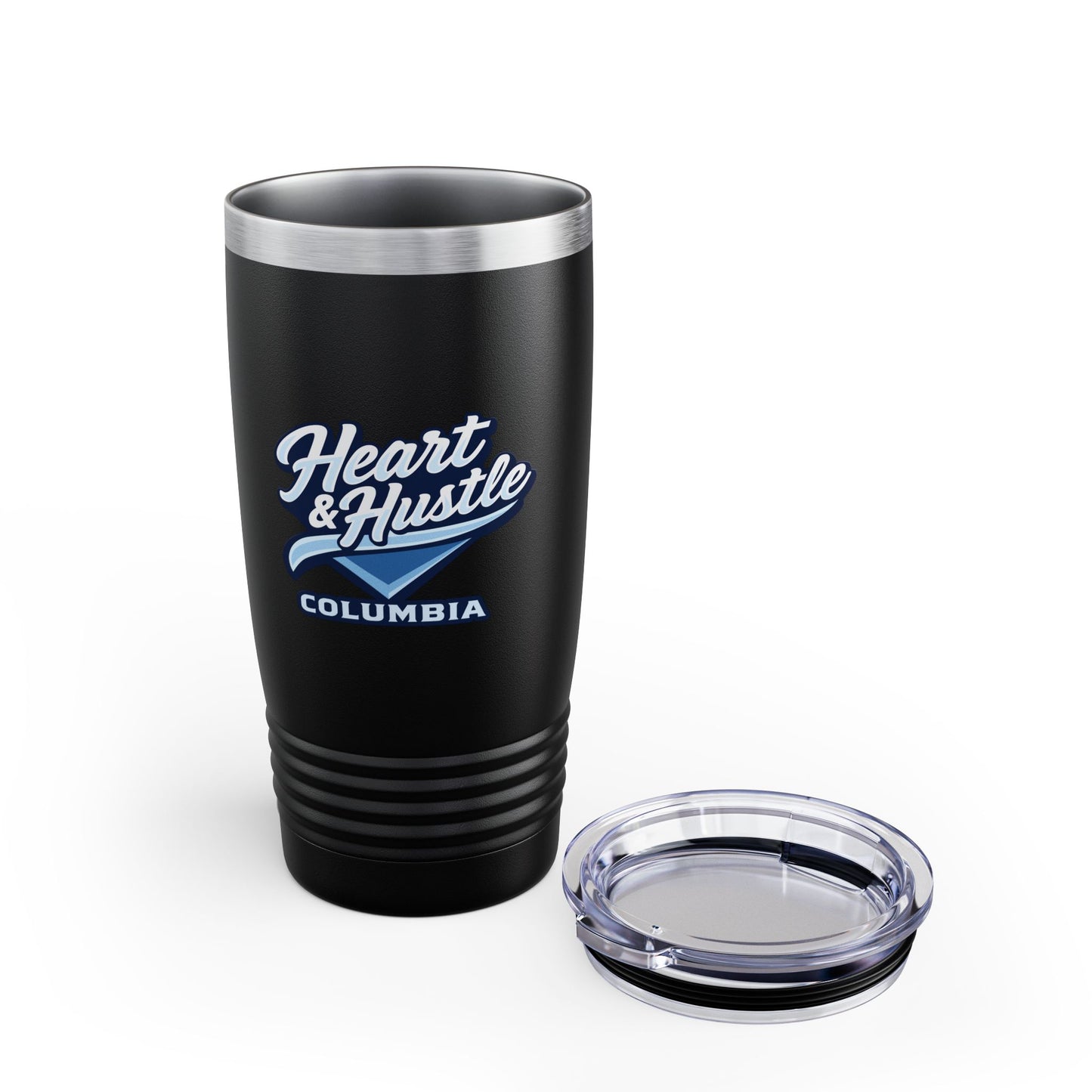 Heart and Hustle Baseball Ringneck Tumbler (20oz)