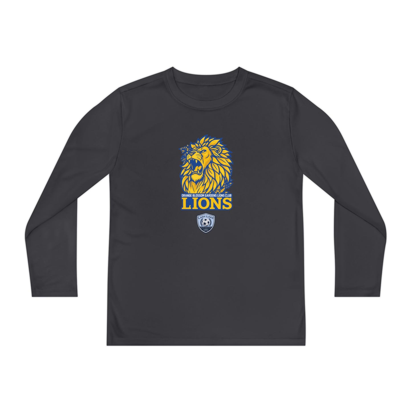 Youth Lions Sport-Tek Performance Long Sleeve Shirt