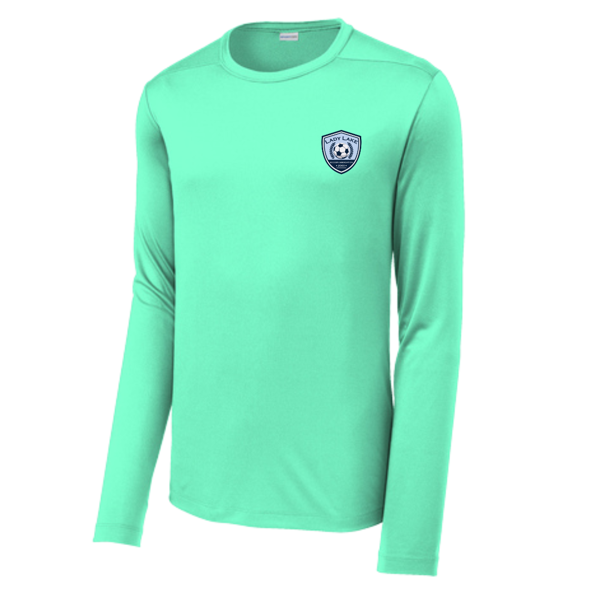 Adult Lady Lake Soccer Association Sport-Tek Posi UV Pro LS Tee