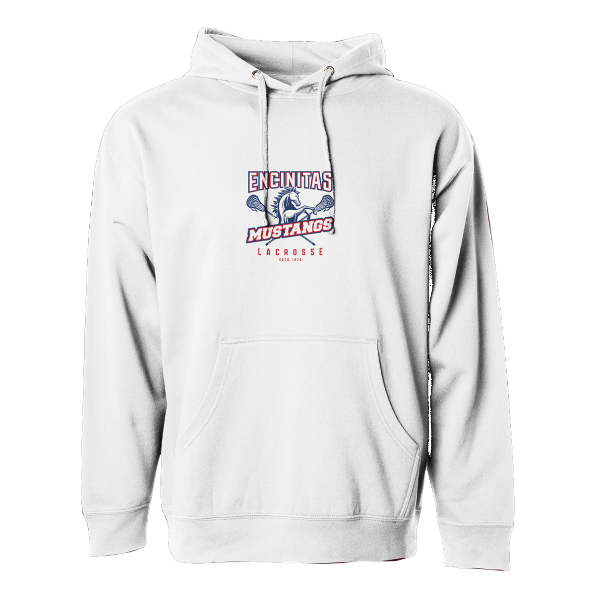 Adult Encinitas Mustangs Lacrosse Midweight Hoodie