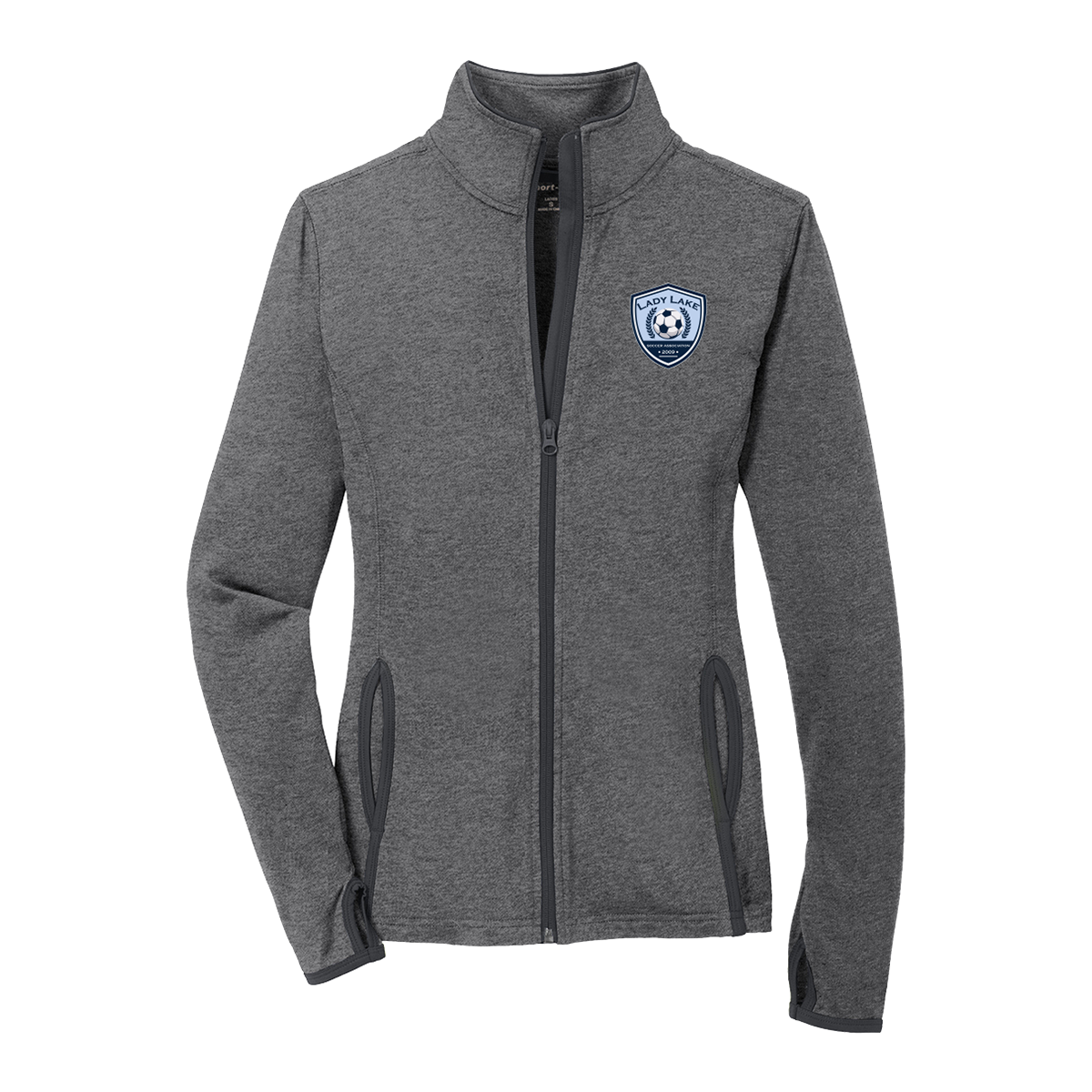 Women's Lady Lake Soccer Association Sport-Tek Stretch Full Zip Jacket
