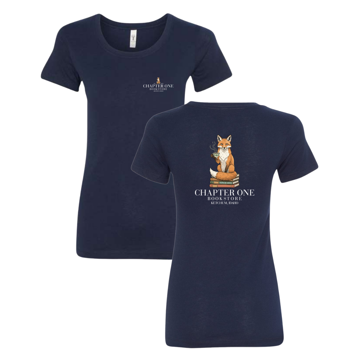 Women's Chapter One Bookstore Next Level Ideal T-Shirt