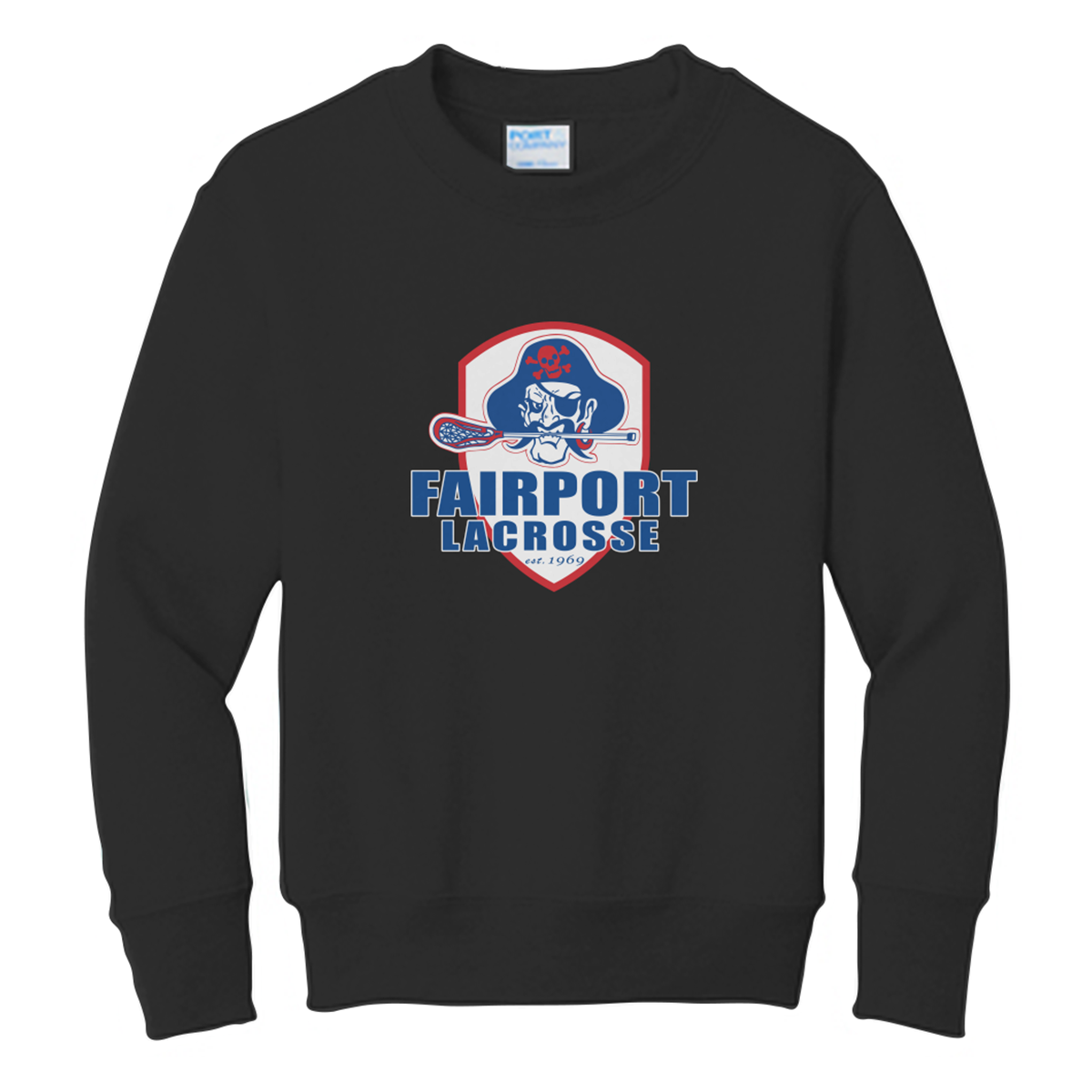 Youth Fairport Lacrosse Fleece Crewneck Sweatshirt