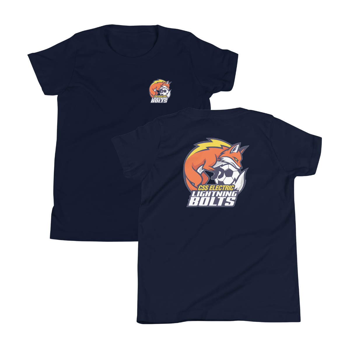 Youth Lightning Bolts Bella + Canvas Staple Tee