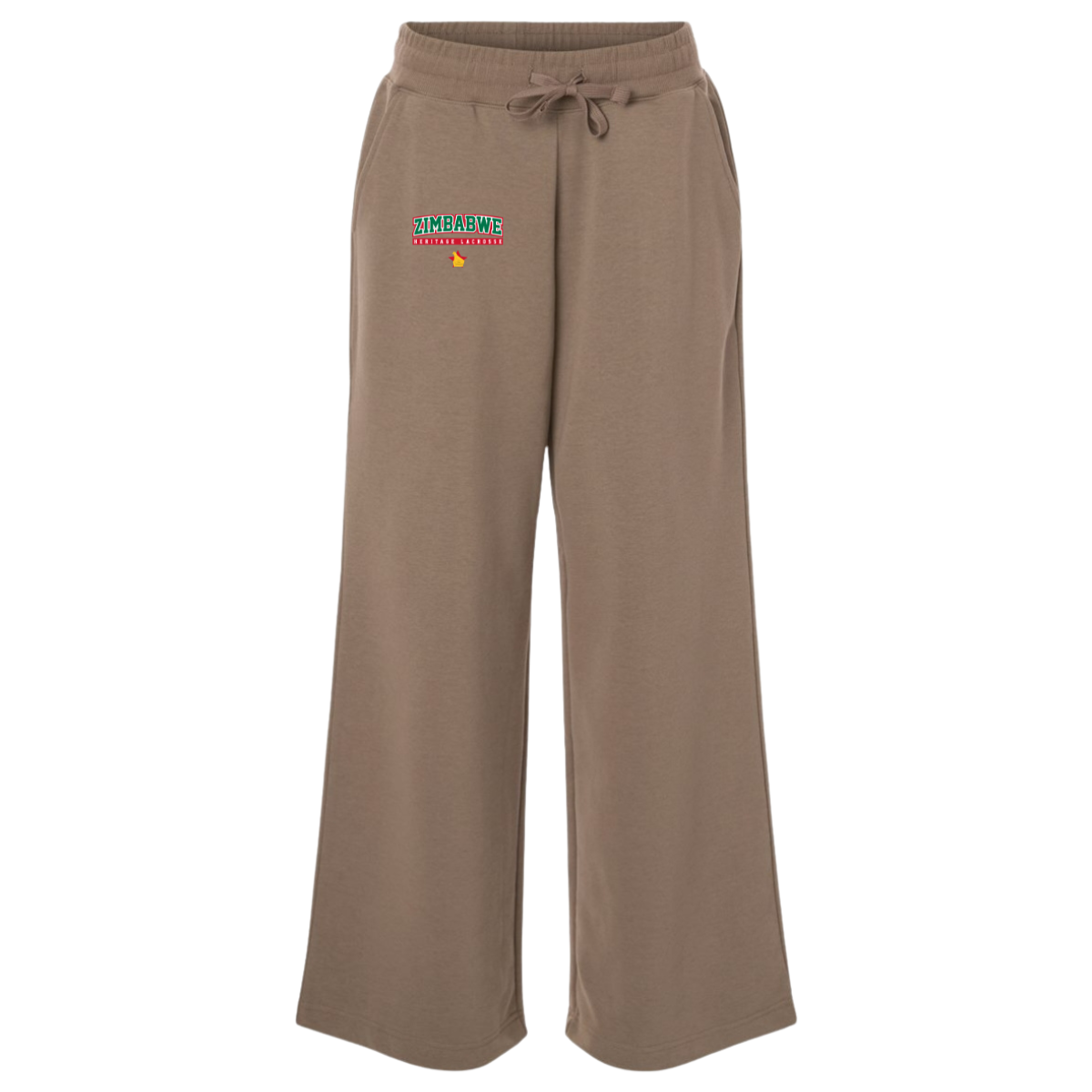 Women's Zimbabwe Lacrosse French Terry Wide Leg Pants