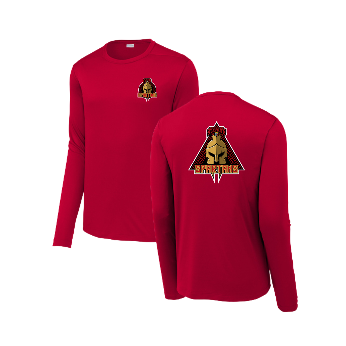 Adult Spartans Sport-Tek Posi UV Pro LS Tee