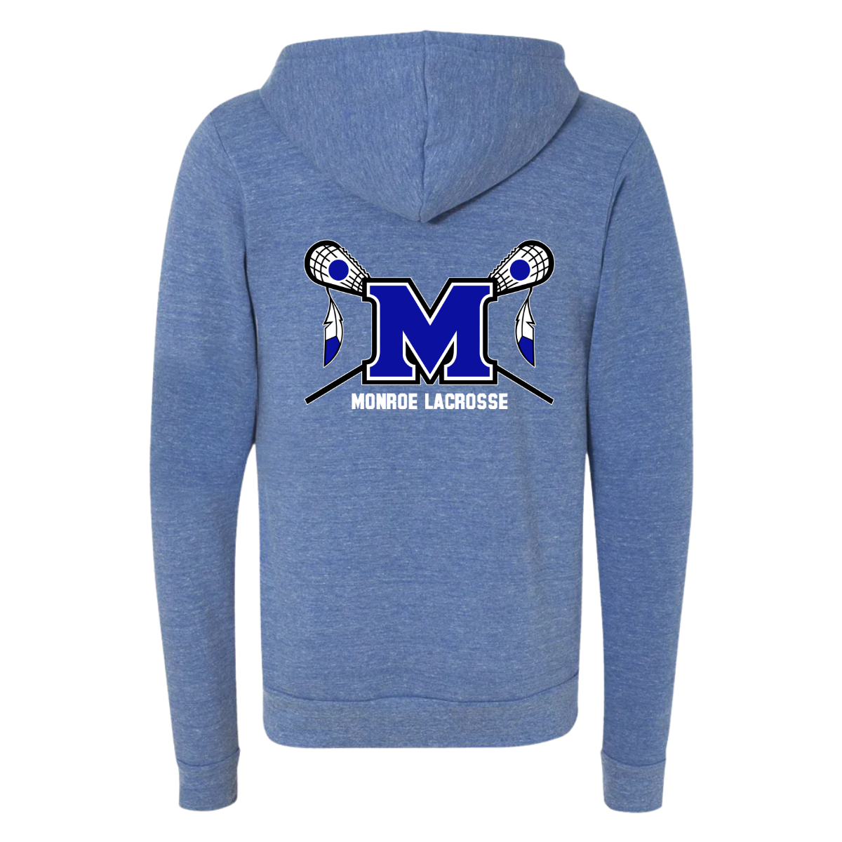 Adult Braves Bella + Canvas Triblend Full Zip Hoodie