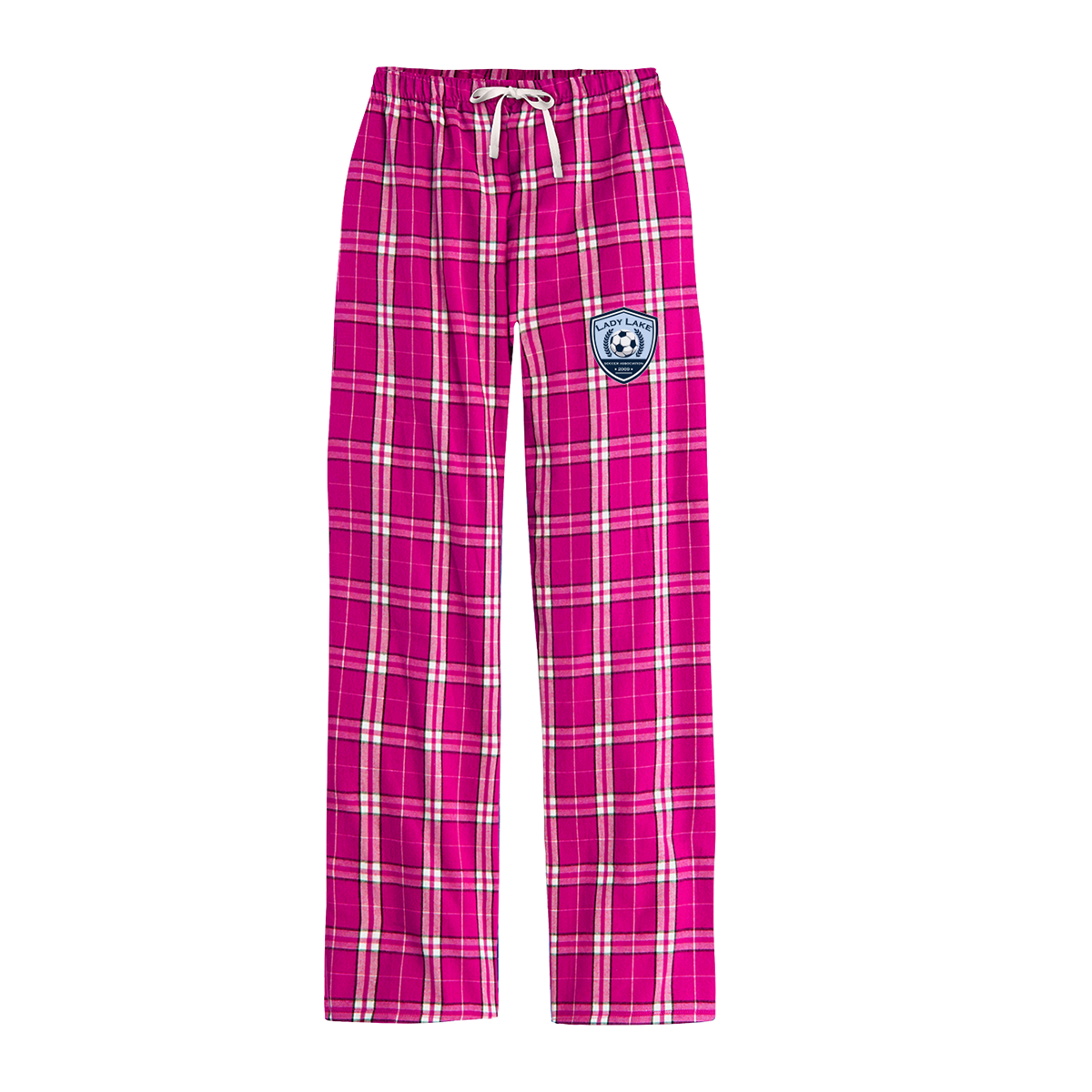 Women's Lady Lake Soccer Association District Flannel Plaid Pant