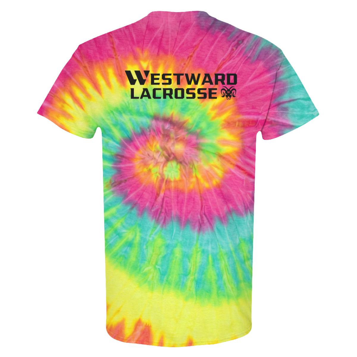 Youth Westward Lacrosse Minty Rainbow Tie Dye T Shirt