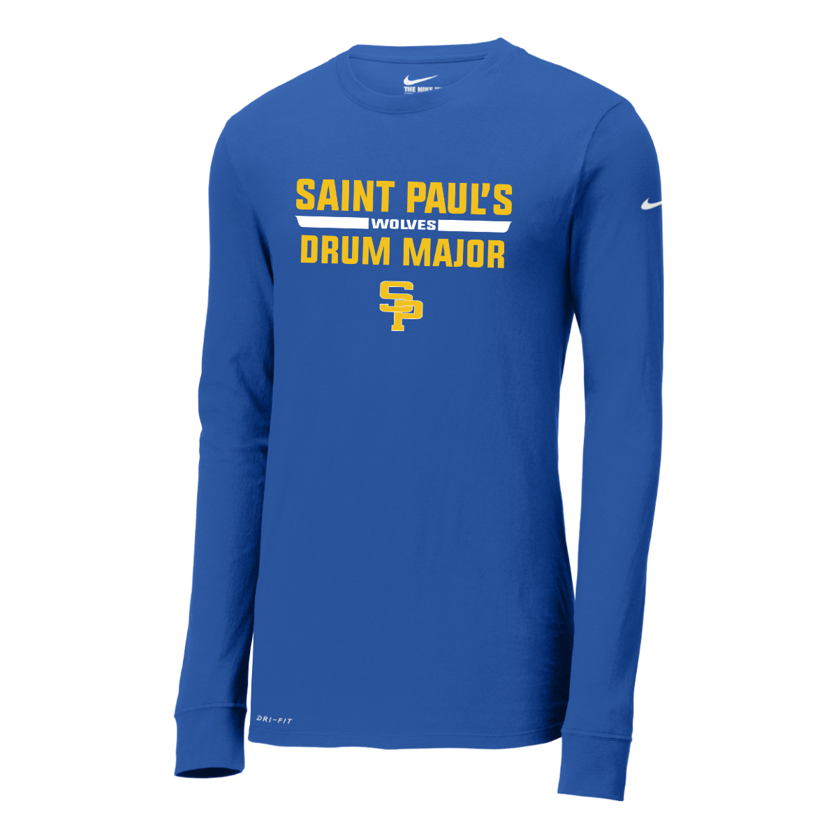 Adult St Paul's Marching Wolves Nike Dri-FIT Long Sleeve Tee