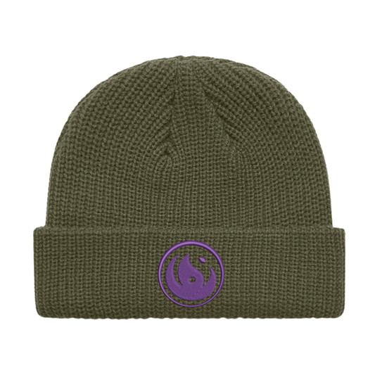 Fisherman Beanie - Purple Logo