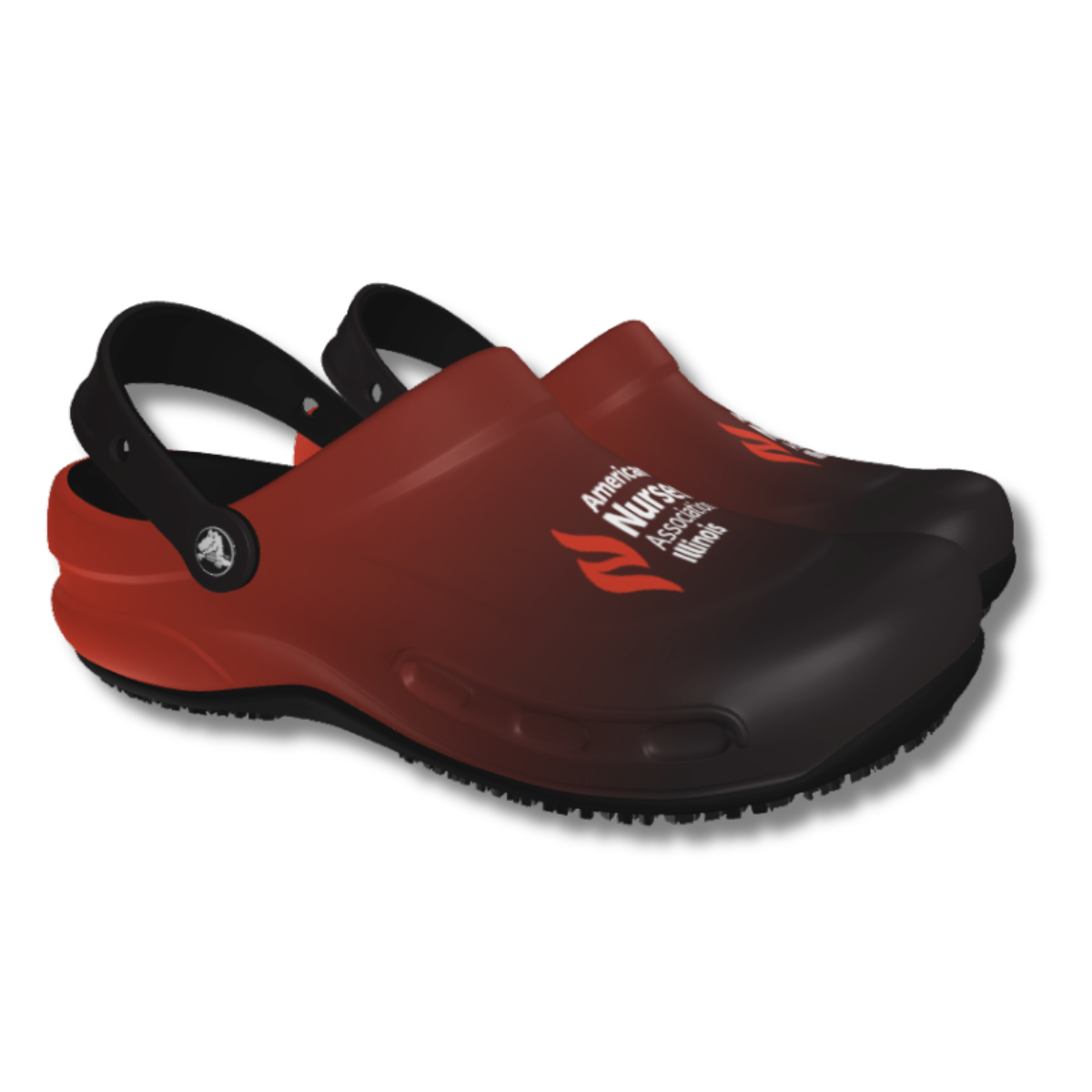 Crocs Slip Resistant Work Clog - Red/Black