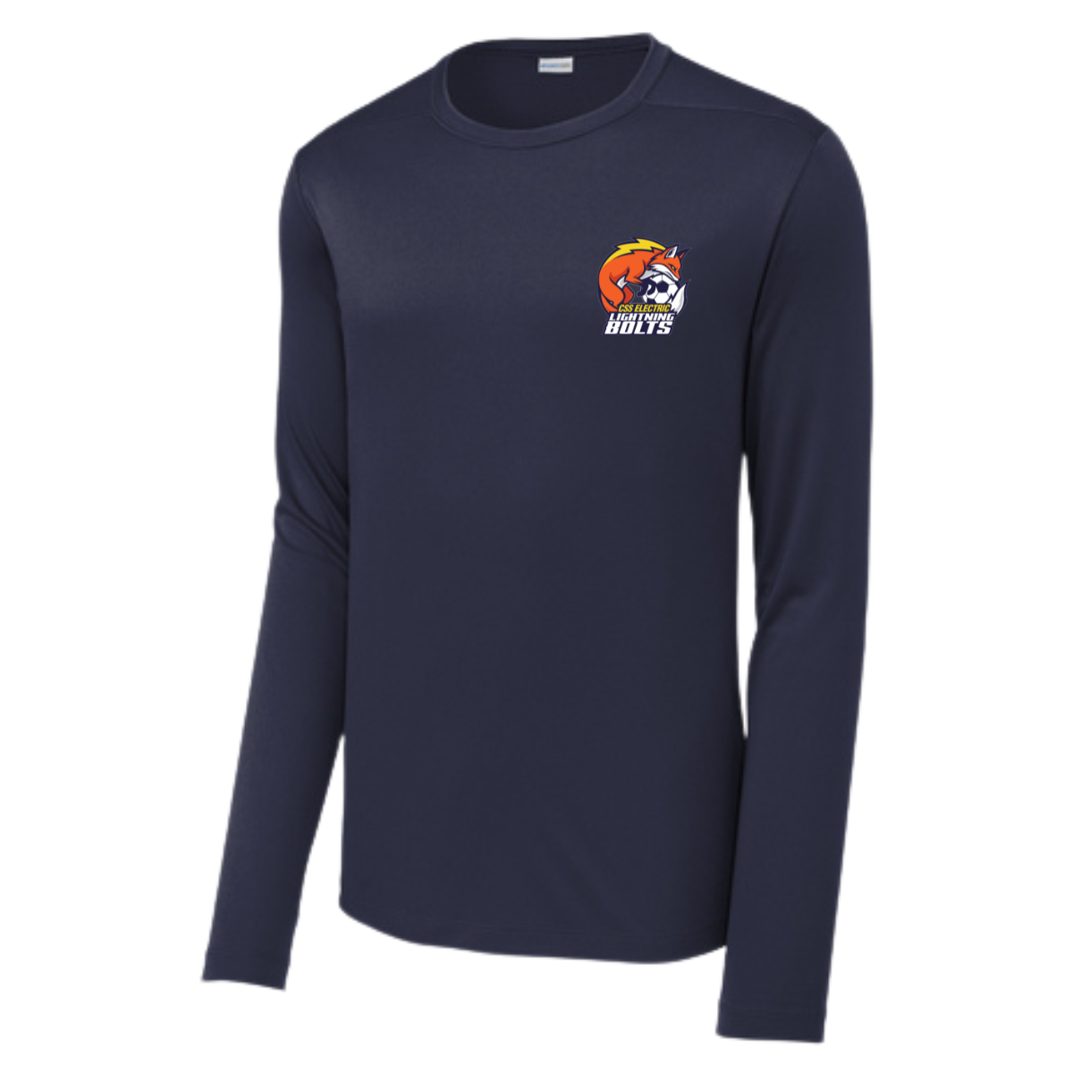 Adult Lightning Bolts Sport-Tek Posi UV Pro LS Tee