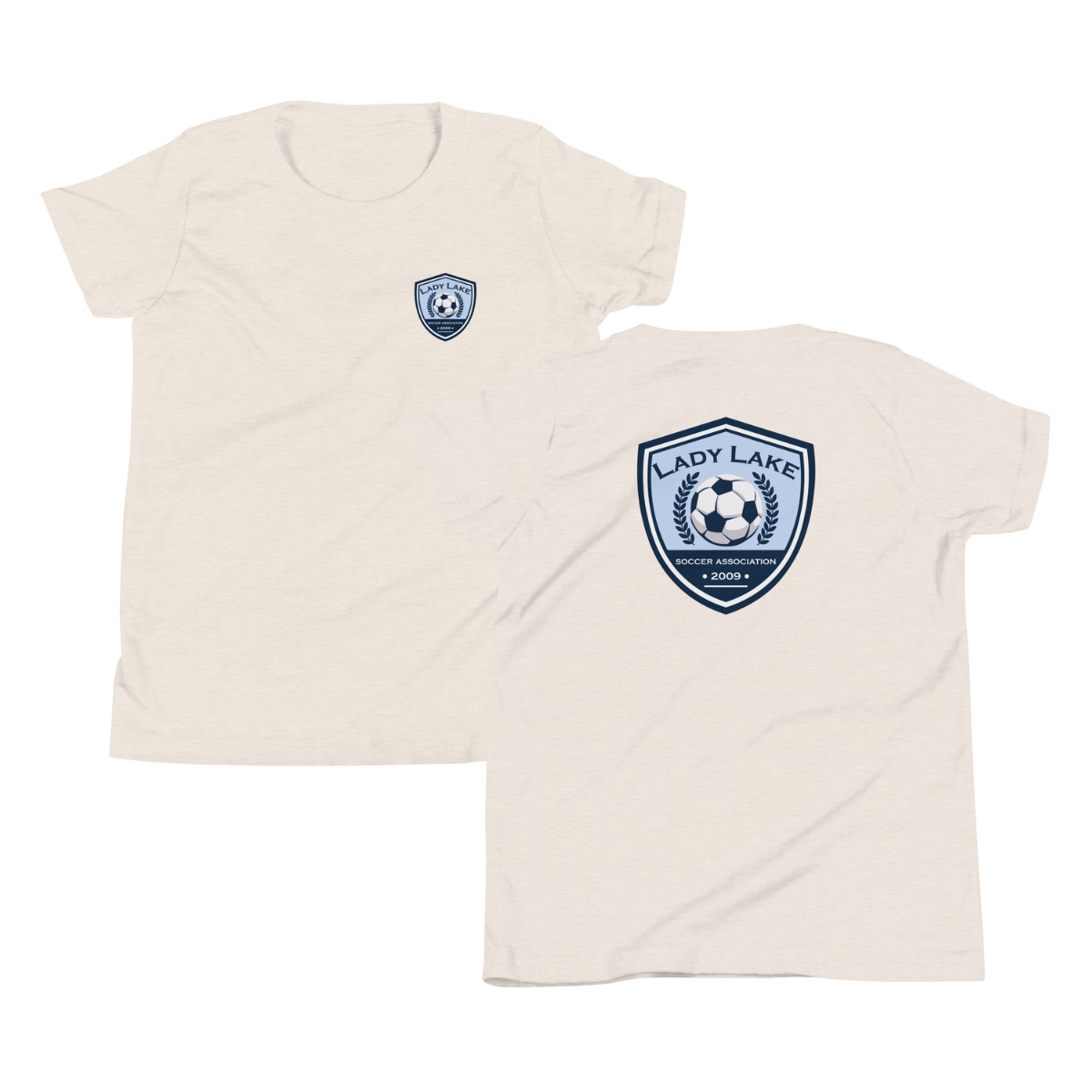 Youth Lady Lake Soccer Association Bella + Canvas Staple Tee