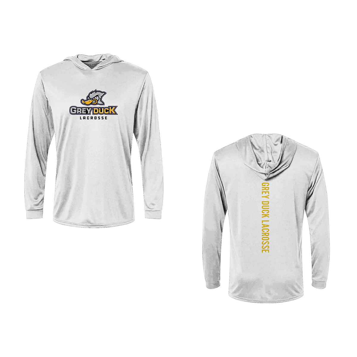 Adult Grey Duck Lacrosse Paragon Bahama Sun Hoodie