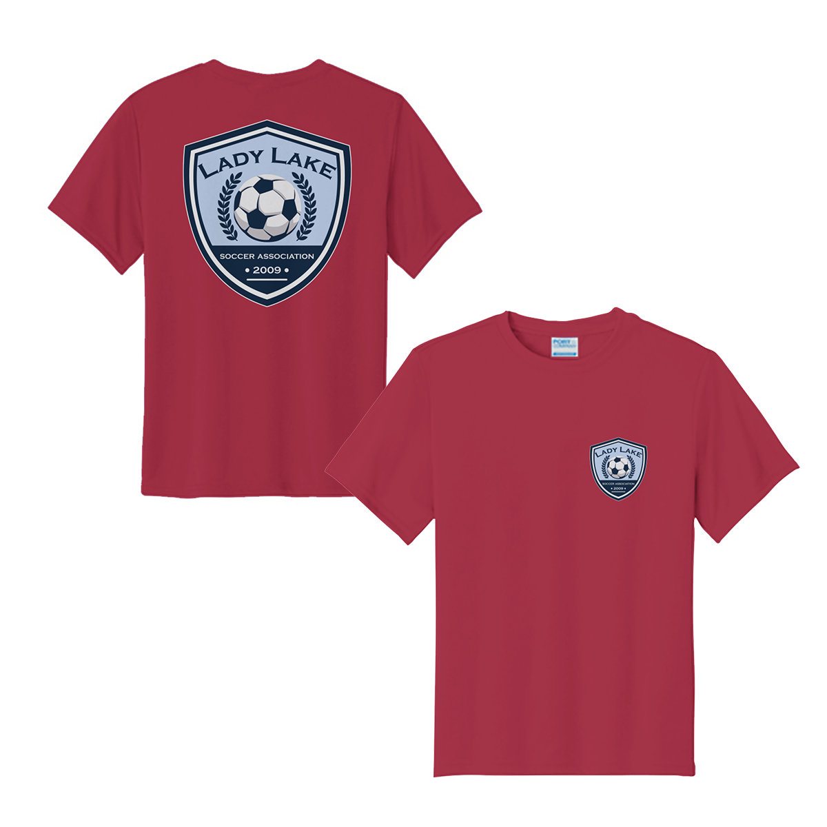 Youth Lady Lake Soccer Association Performance T-Shirt