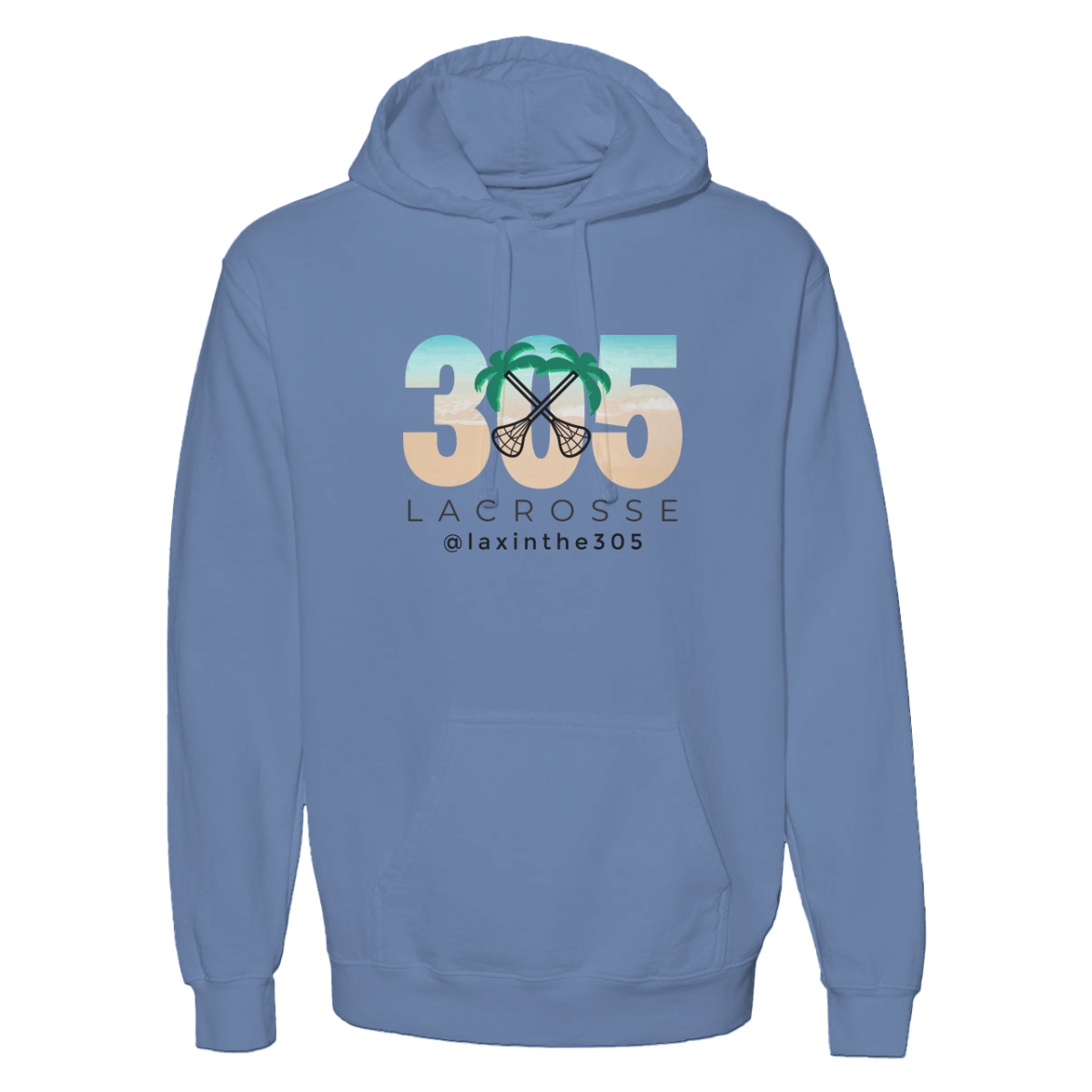Adult Lax in the 305 Midweight Hoodie