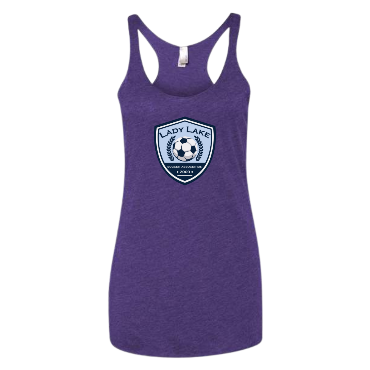 Women's Lady Lake Soccer Association Racerback Tank Top