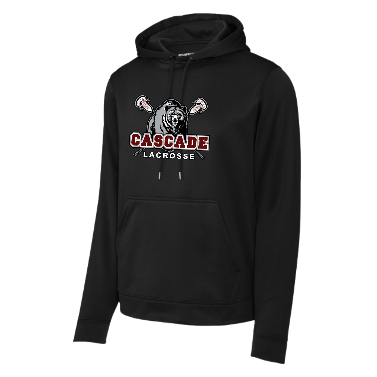 Adult Cascade Lacrosse Sport-Tek Sport-Wick Fleece Hoodie