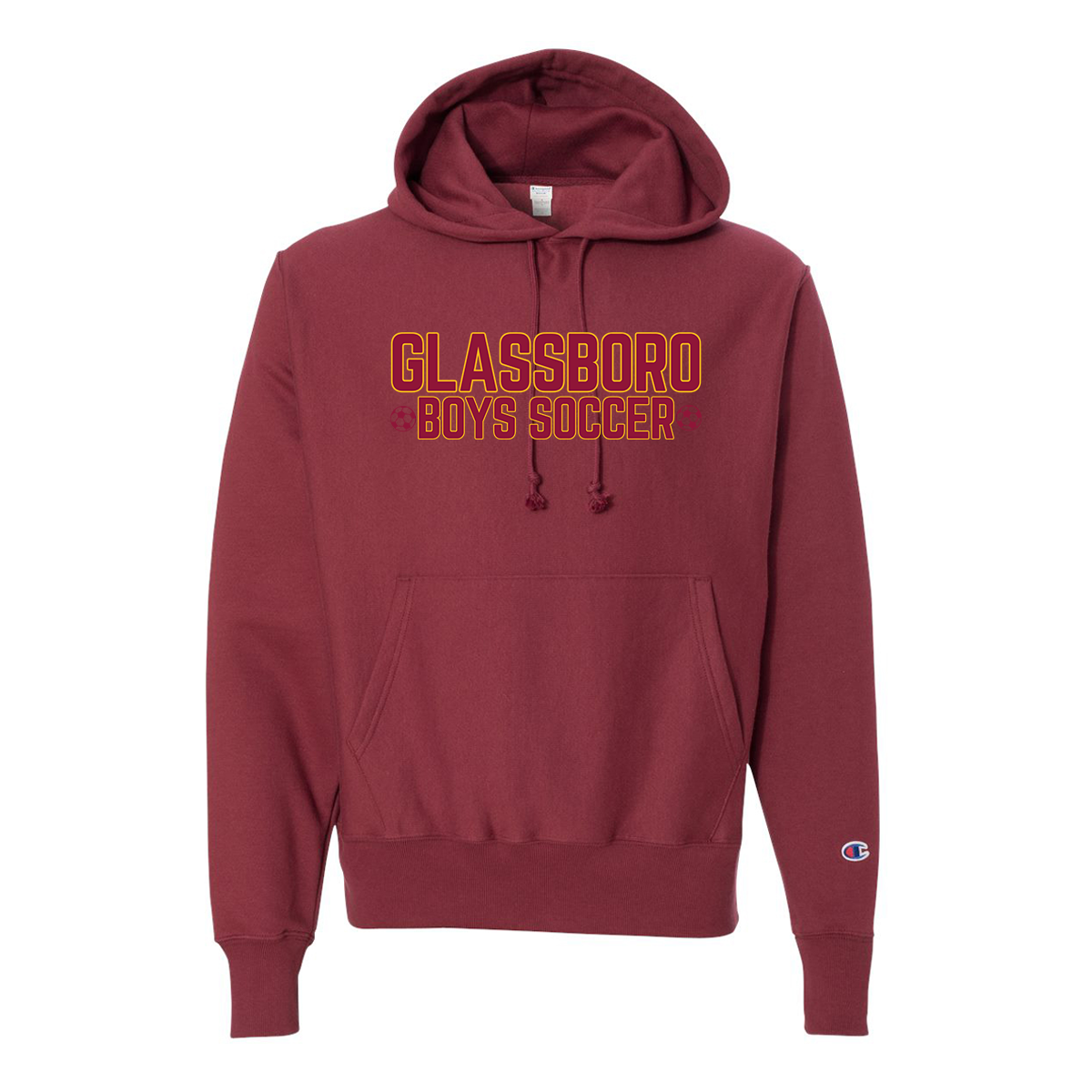 Adult Glassboro Soccer Champion Reverse Weave Hoodie