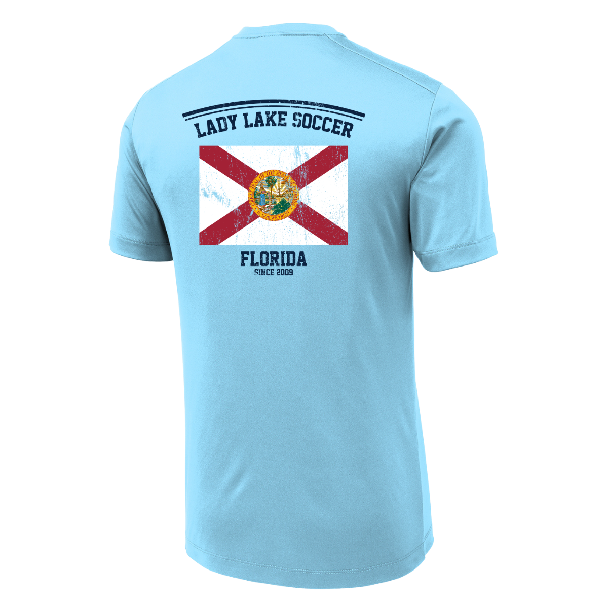 Adult Lady Lake Soccer Association Sport-Tek Posi-UV Pro Tee