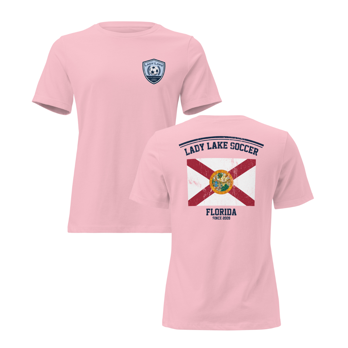 Women's Lady Lake Soccer Association Bella + Canvas Relaxed T-Shirt