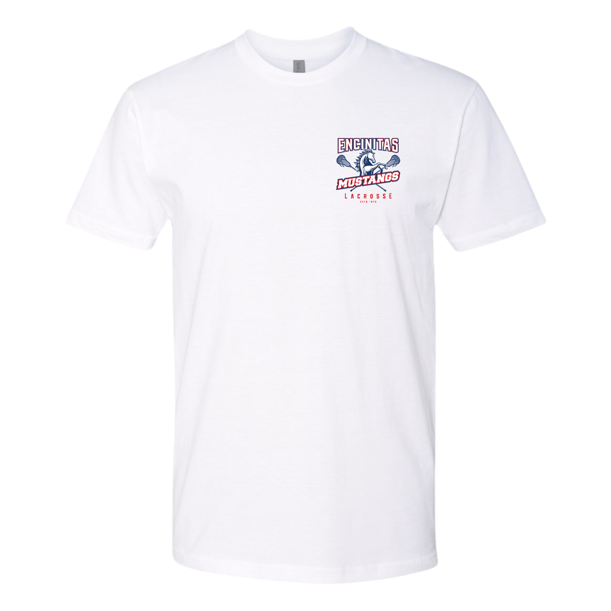 Adult Mustangs Lacrosse Next Level Cotton T-Shirt