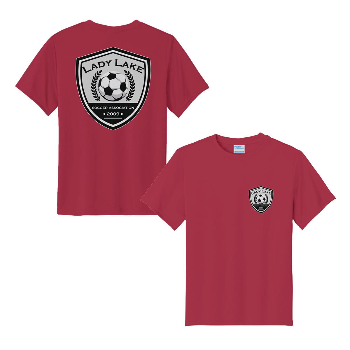 Youth Lady Lake Soccer Association Performance T-Shirt