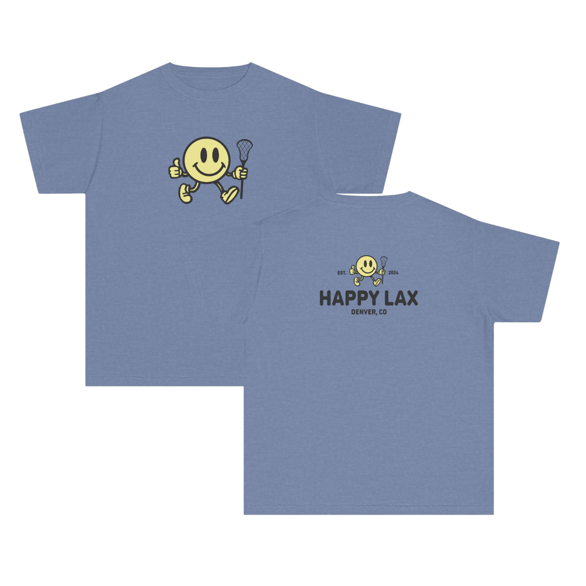 Youth Happy Lax Comfort Colors Garment Dyed T-Shirt