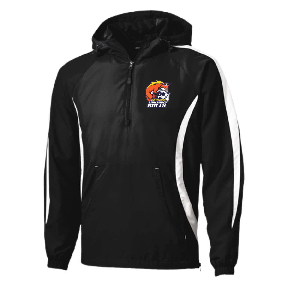 Adult Lightning Bolts Sport-Tek Colorblock Raglan Anorak