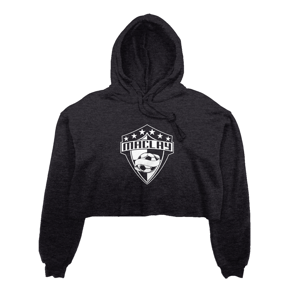 Women's Maclay Soccer Bella + Canvas Cropped Hoodie