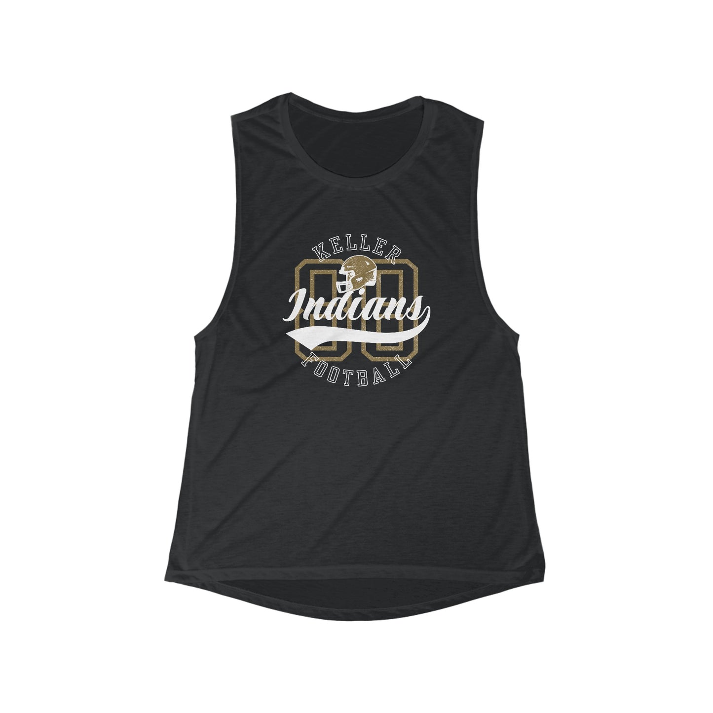 Women's Keller Football Flowy Scoop Muscle Tank