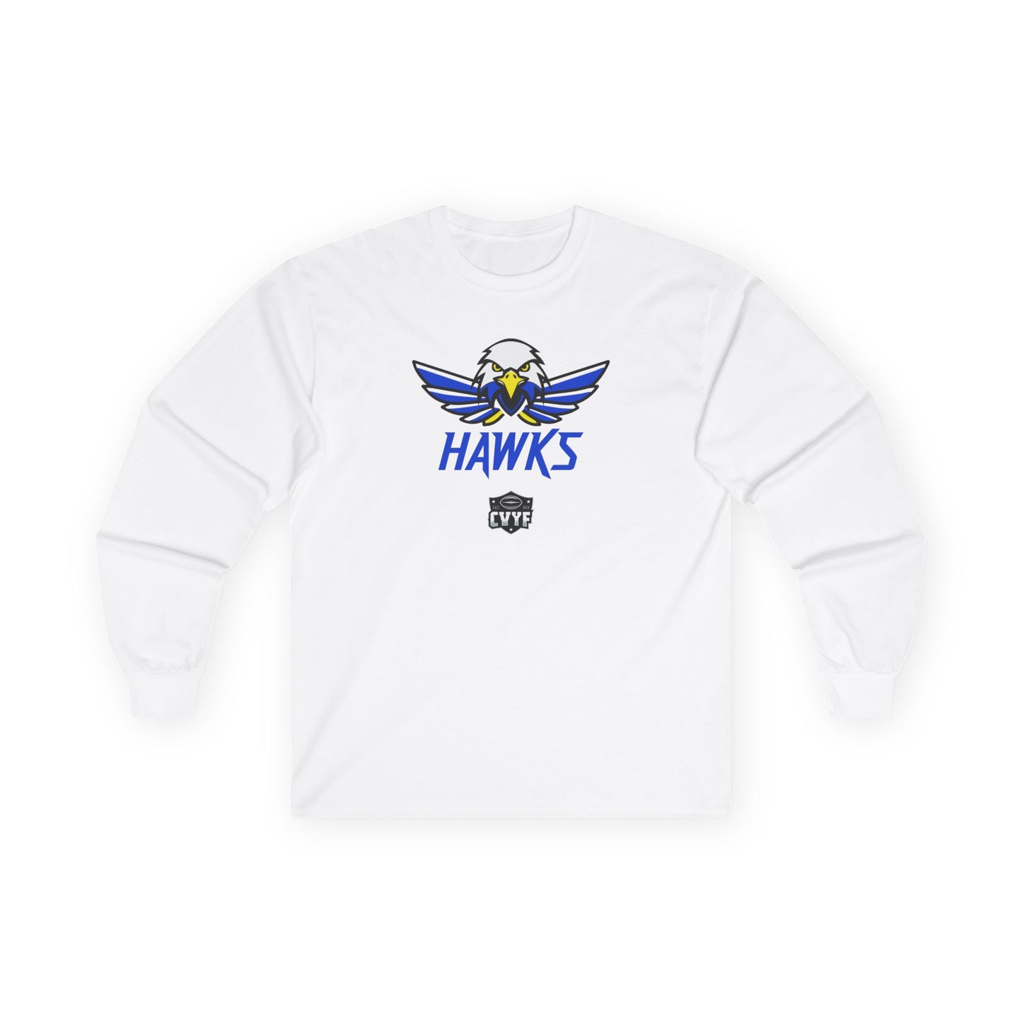 Adult Hawks Gildan Ultra Cotton Long Sleeve