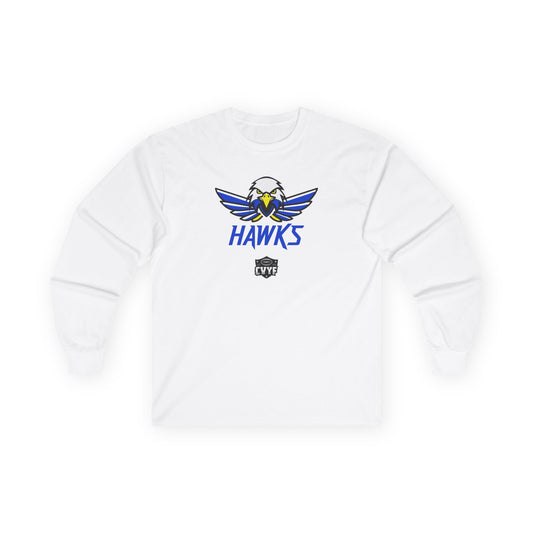 Adult Hawks Gildan Ultra Cotton Long Sleeve