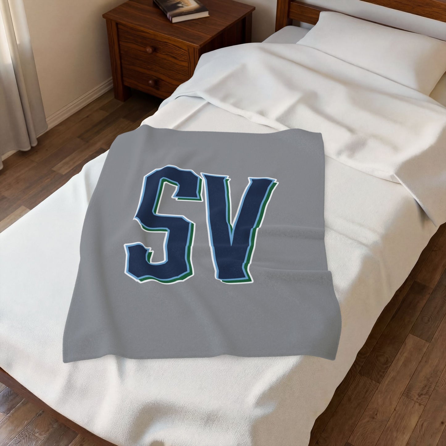 Sun Valley Lacrosse Velveteen Plush Blanket