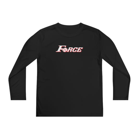 Youth Colorado Force Softball Sport-Tek Performance Long Sleeve Shirt