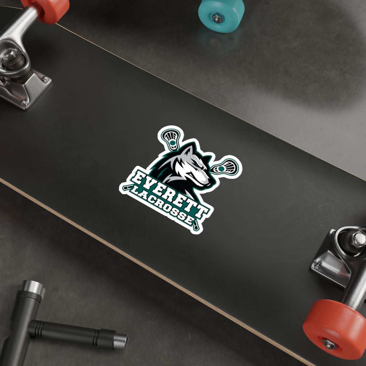 Everett Lacrosse Die Cut Stickers