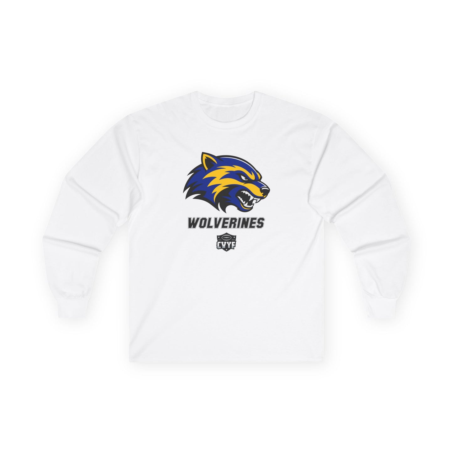 Adult Wolverines Gildan Ultra Cotton Long Sleeve