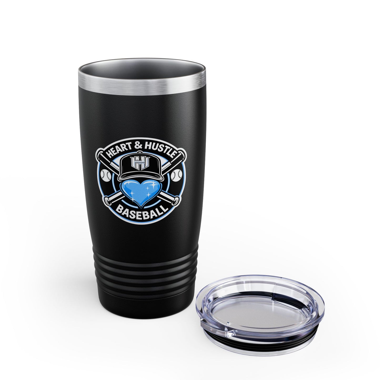 Heart and Hustle Baseball Ringneck Tumbler (20oz)