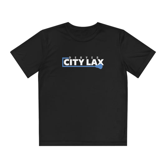 Youth Denver City Lax Sport-Tek Performance Tee