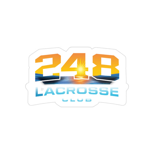 248 Lacrosse Transparent Outdoor Sticker