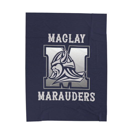 Maclay Lacrosse Velveteen Plush Blanket (60" x 80")