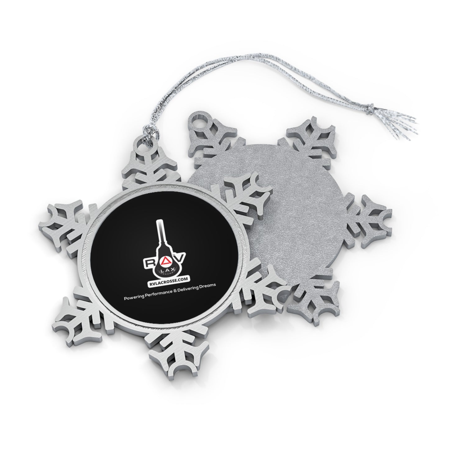 RV Lacrosse Pewter Snowflake Ornament