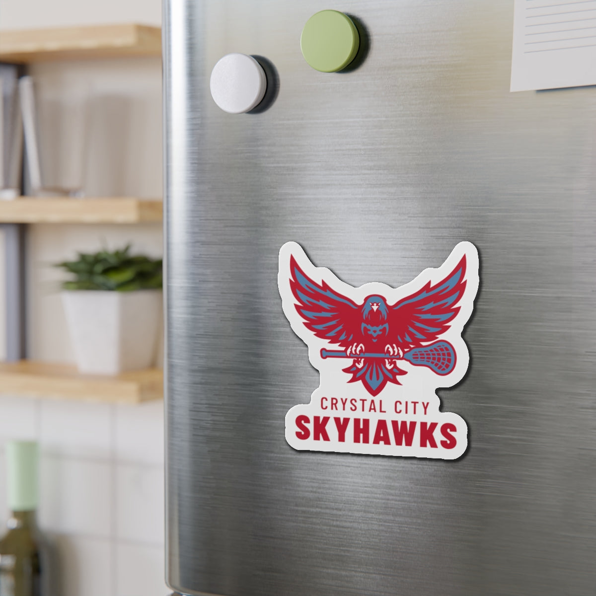 Crystal City Skyhawks Die-Cut Magnet