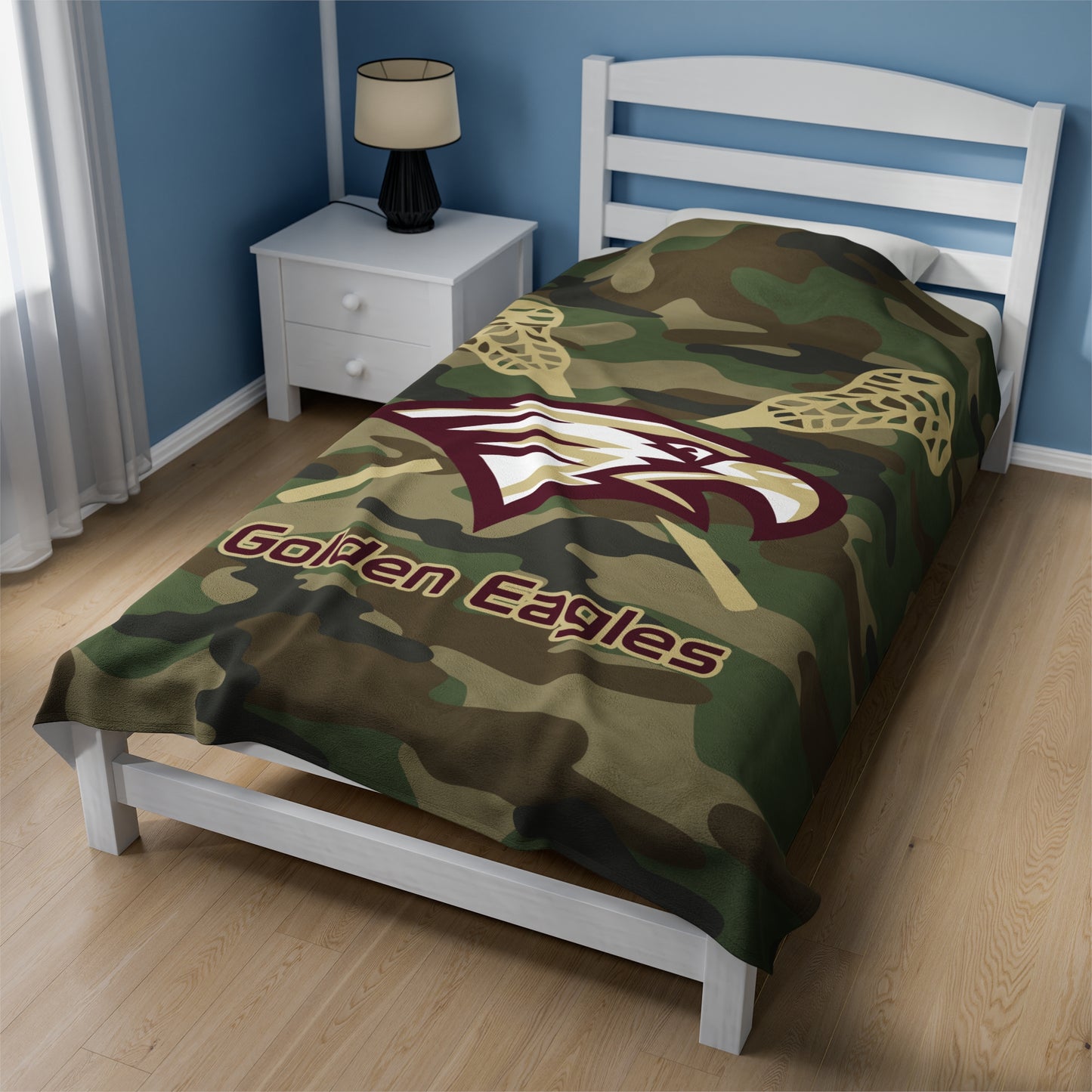 Maple Mountain Youth Lacrosse Velveteen Plush Blanket