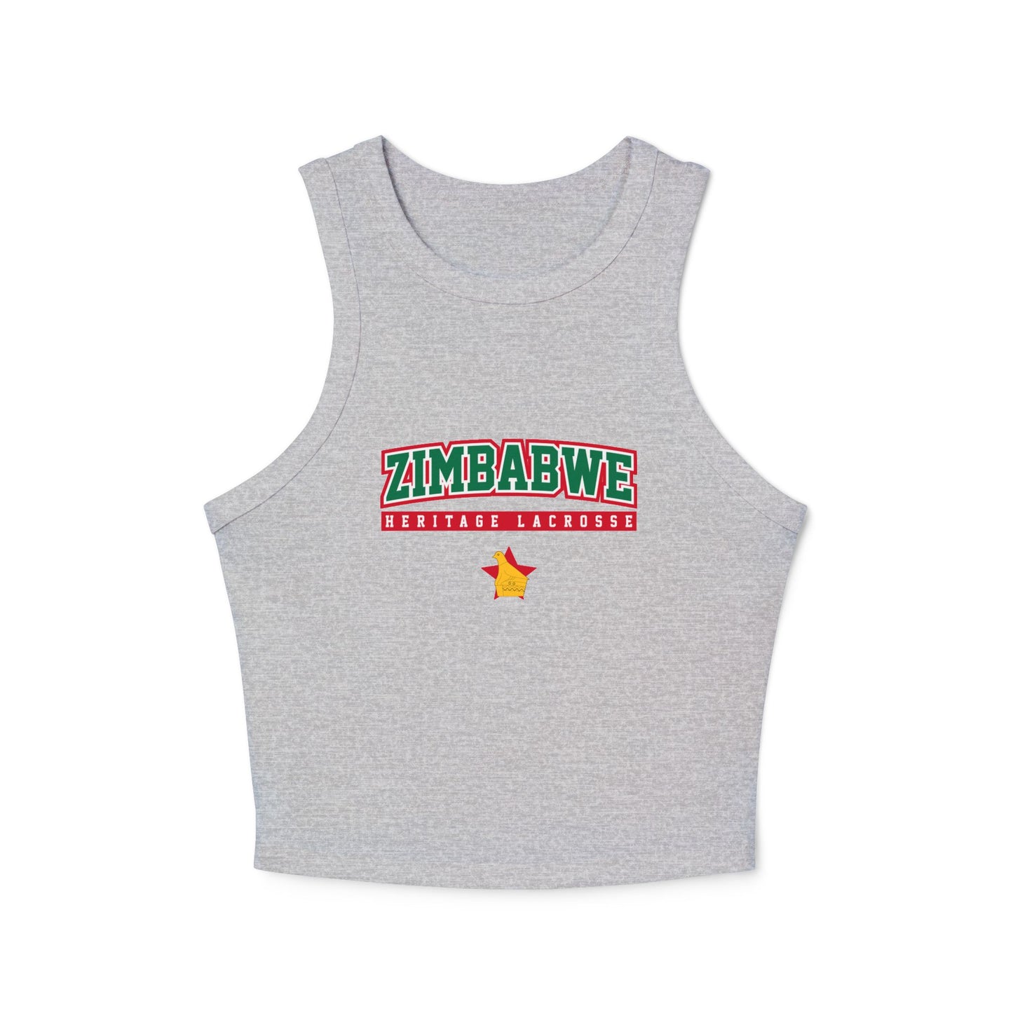 Women's Zimbabwe Lacrosse Bella + Canvas Micro Rib Racer Tank Top