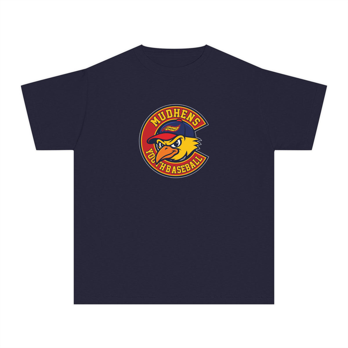Youth Mudhens Youth Baseball Comfort Colors Garment Dyed T-Shirt
