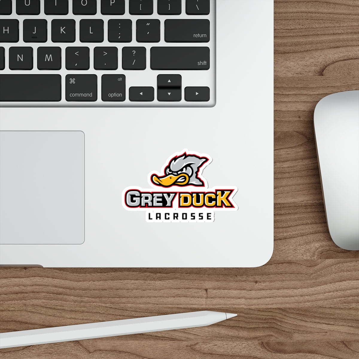 Grey Duck Lacrosse Die-Cut Sticker