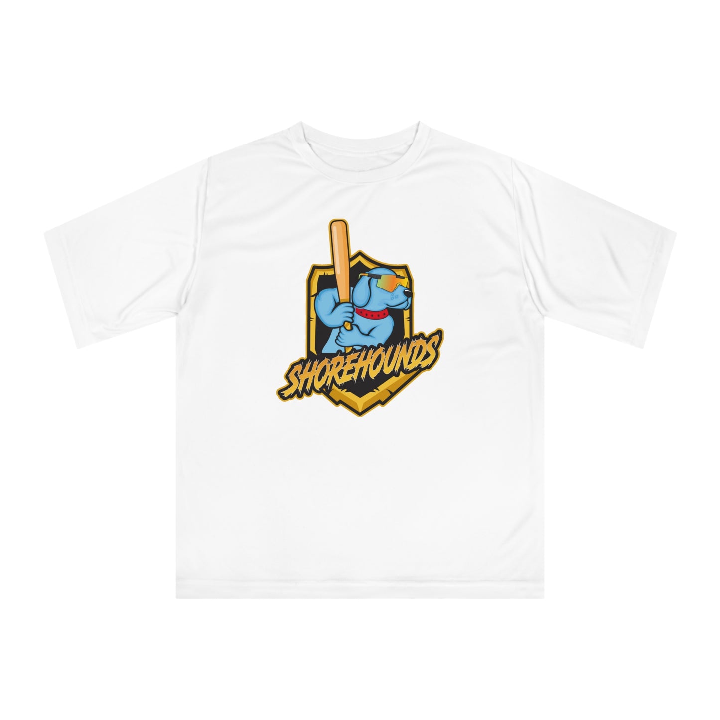 Adult Shorehounds Softball Team 365 Zone Performance T-shirt