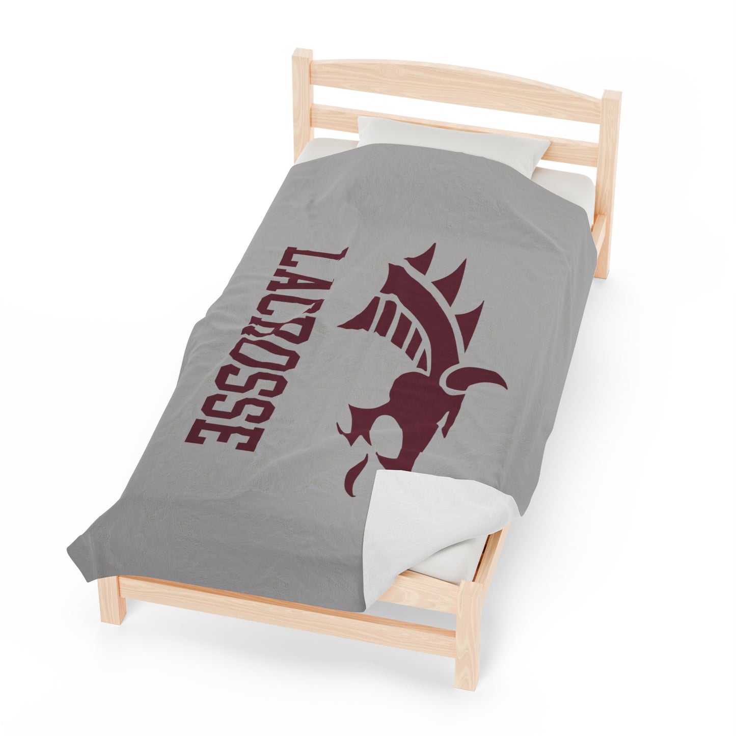 Collierville Lacrosse Velveteen Plush Blanket